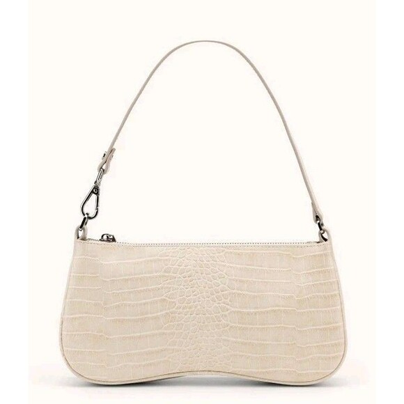 JW PEI Ivory Croc Eva Shoulder Handbag - Picture 2 of 9